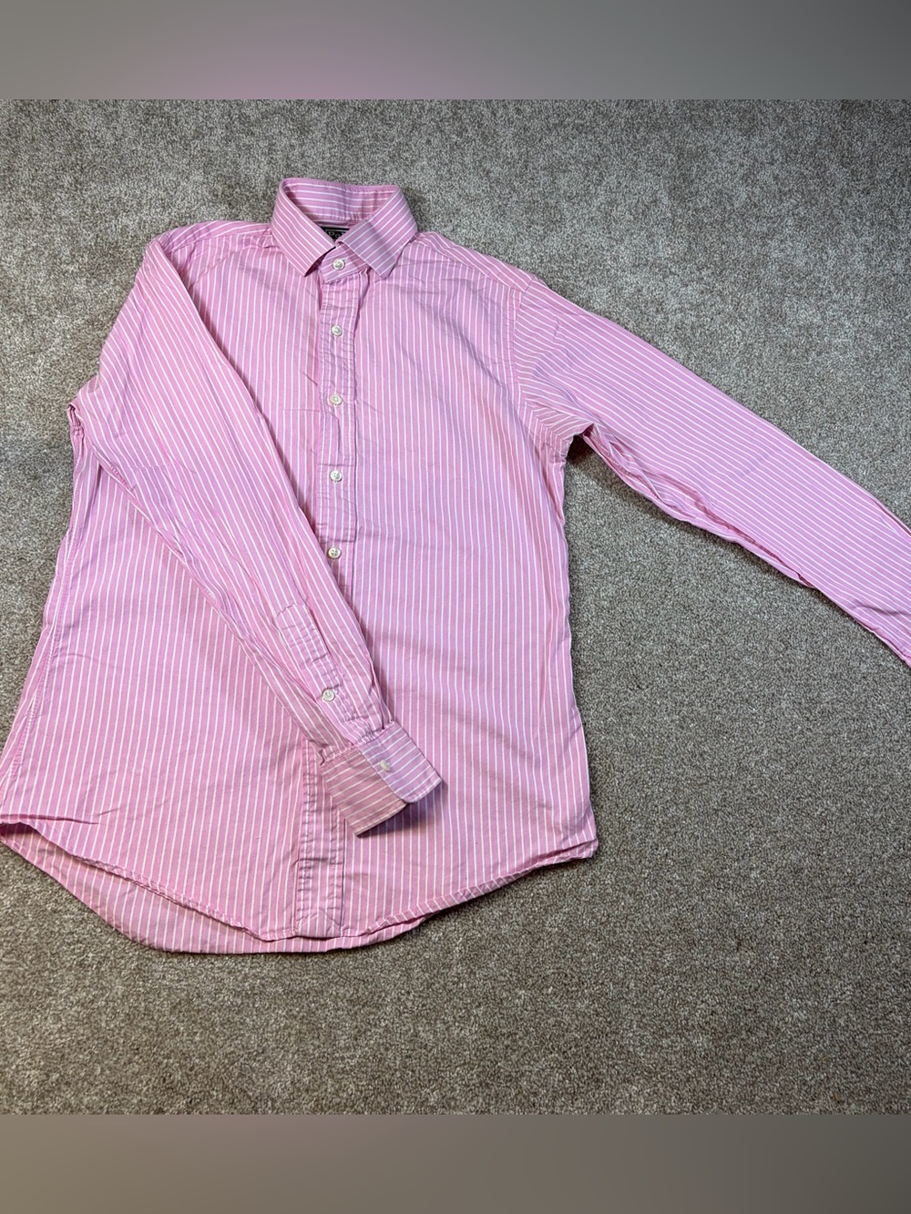 Polo by Ralph Lauren Pink & White Striped Button-Down Shirt
